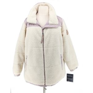 Artic Expedition Shearling Nylon Coat Purple White 1X winter gorpcore outdoors